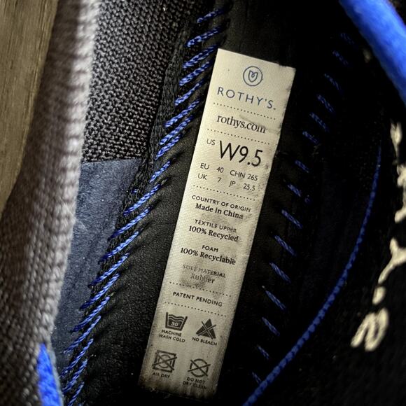 Rothy's The Point Flat 9.5 Black - Picture 7 of 9